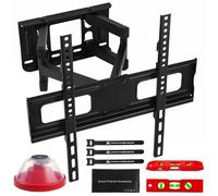 Maclean Support Mural pour téléviseur de 32 à 75" | Inclinable et pivotant | Charge maximale : 50 kg | Distance au Mur : 80-380 mm | VESA 75 x 75-400 x 400 mm | pour OLED, QLED, LCD | Acc de Montage