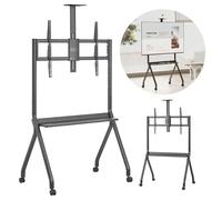 Maclean support TV/chariot support pour caméra sur roulettes 55-100" charge max 120kg/10kg support max VESA 900x600 noir MC-114 B