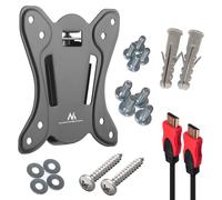 Maclean support TV max VESA 100x100 13-27" 25kg MC-715A + câble HDMI 2.0 4K 3D UHD 1.8m cuivre 48 bit