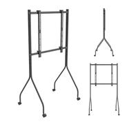 Maclean Support TV sur roulettes 37-80 Pouces jusqu'à 50 kg (Noir)