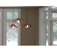 MacMaster Lampe Suspension Design en Bois Lotus 54x14cm - LOTUS PENDANT LIGHT SMALL