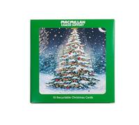 Macmillan Gold Lot de 10 cartes de Noël caritatives Motif arbre au clair de lune