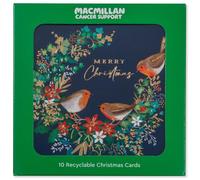 Macmillan Lot de 10 cartes de Noël caritatives Motif couronne