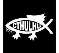 MACMRD Autocollants De Voiture 13.7 Cm * 7.8 Cm Cthulhu Poisson Mode Autocollant Voiture Décoration Vinyle Décalque
