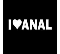MACMRD Autocollants De Voiture 14.4Cm3.5Cm Personnalisé Creative I Love Anal Funny Car Window Stickers