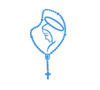 MACMRD Autocollants De Voiture 14 * 8 Cm Vierge Marie Vinyle Catholique Ordinateur Portable Voiture Autocollants Autocollants