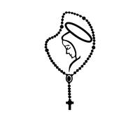 MACMRD Autocollants De Voiture 14 * 8 Cm Vierge Marie Vinyle Catholique Ordinateur Portable Voiture Autocollants Autocollants