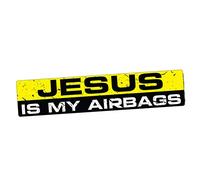 MACMRD Autocollants De Voiture 15Cm X 3Cm Jesus My Airbags Sticker Decal Vinyl Funny Car Waterproof Car Stickers