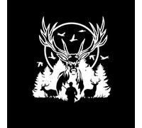 MACMRD Autocollants De Voiture 20 * 20 Cm Voiture Autocollants Personnalité Créatif Cerf Chasseur Vinyle Décalcomanies Voiture Moto Décoratif Décalcomanies Étanche