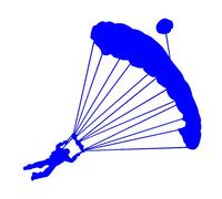 MACMRD Autocollants De Voiture Autocollants De Voiture Vinyle Autocollant Parachutiste Parachute Moto Accessoires Décoratifs Créatifs