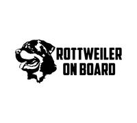 MACMRD Autocollants De Voiture Autocollants De Voiture Vinyle Décalcomanie Rottweiler À Bord Accessoires Décoratifs Casque D'Ordinateur Portable Créatif