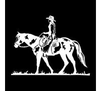 MACMRD Autocollants De Voiture Cowgirl Cheval Voiture Autocollant Mode Couverture Rayures Voitures Accessoires Étanche Décalcomanie Pvc Décoration Crème Solaire Décalcomanies