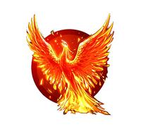 MACMRD Autocollants De Voiture Unique Flamme Phoenix Flying Wings Décor Autocollant De Voiture Coloré Personnalisé Fenêtre De Voiture Corps Autocollants Décoratifs