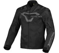 Macna Admyre Veste textile moto imperméable, noir, taille L pour homme