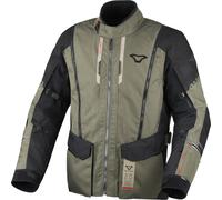 Macna Air Hybrid 2.0 Veste textile de moto imperméable, Vert olive/noir, Taille S