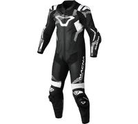 Macna Armadyl Combinaison en cuir de moto une pièce perforée, noir-blanc, taille 56 pour homme