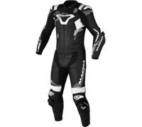 Macna Armadyl Combinaison en cuir de moto deux pièces perforée, noir-blanc, taille 48 pour homme