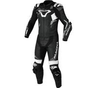 Macna Armadyl Combinaison en cuir de moto deux pièces perforée, noir-blanc, taille 46 pour homme