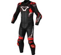 Macna Combinaison en cuir de moto 2 pièces Armadyl - perforée Noir/Blanc/Rouge Taille 48 Homme