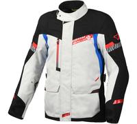 Macna Aspire veste textile de moto imperméable, Gris clair/Noir, Taille 3XL