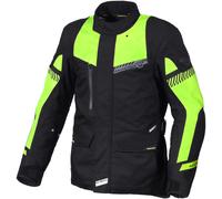 Macna Aspire veste textile de moto imperméable, noir/jaune, Taille L