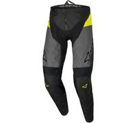 Macna Backyard-1 Pantalon de motocross, noir-gris-jaune, taille XL pour homme