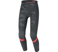 Macna Base Layer All-Season Pantalon fonctionnel, Noir/Gris/Rouge, Taille L/XL