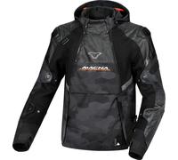 Macna Bradical Camo veste textile de moto imperméable, noir-multicolore, taille 2XL pour homme