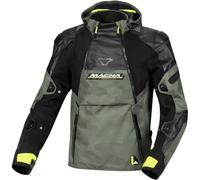 Macna Bradical Camo veste textile de moto imperméable, vert, taille L pour homme