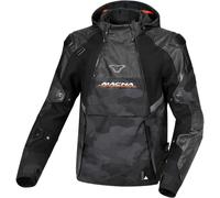 Macna Bradical Camo veste textile de moto imperméable, noir/camouflage, Taille 3XL