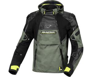 Macna Bradical Camo veste textile de moto imperméable, Vert/camouflage, Taille XL