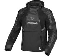 Macna Bradical veste textile de moto imperméable, noir, taille L pour homme