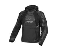 Macna Bradical veste textile de moto imperméable, noir, taille M pour homme