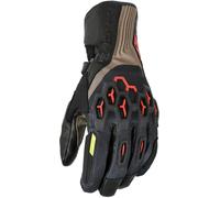 Macna Brawler RTX, gants imperméables S Beige/Noir/Rouge Beige/Noir/Rouge