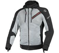 Macna Brero Veste textile moto, noir-gris, taille S pour homme