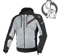 Macna Brero Veste textile moto, noir-gris, taille XS pour homme