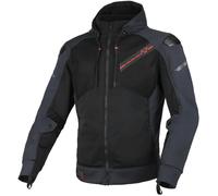 Macna Brero Veste textile moto, noir-rouge-bleu, taille S pour homme