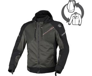 Macna Brero Veste textile moto, noir-vert, taille 2XL pour homme