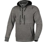 Macna Byron Sweat à capuche moto, gris, Taille XXL