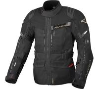 Macna Chieftane Solid veste textile de moto imperméable, noir, Taille 3XL