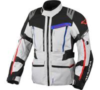 Macna Chieftane veste textile de moto imperméable, Gris clair/Noir, Taille XXL