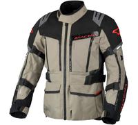 Macna Chieftane, veste textile imperméable L Beige/Noir/Rouge Beige/Noir/Rouge