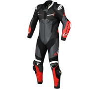 Macna Chromiq, combinaison en cuir 1pcs. perforée 54 Noir/Rouge/Blanc Noir/Rouge/Blanc