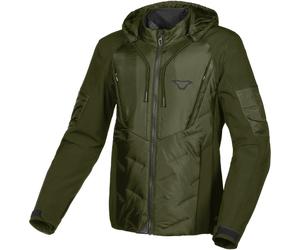 Macna Cocoon Veste textile de moto imperméable, Vert foncé, Taille M