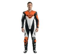 Macna Tracktix Leather Suit Blanc,Noir 46 Homme