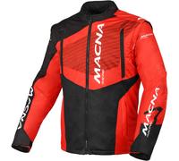 Macna Crest Veste de motocross, noir-rouge, taille M pour homme