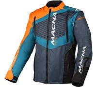Macna Crest, veste en textile XXL Gris/Bleu/Orange Gris/Bleu/Orange
