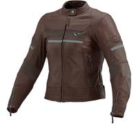 Macna Daisy Veste en cuir moto pour femmes, Marron, Taille 42