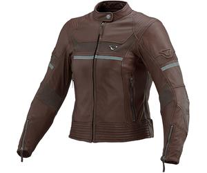 Macna Daisy Veste en cuir moto pour femmes, Marron, Taille 42