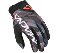 Macna Decode Gants de moto, Noir/Rouge/Blanc, Taille XL